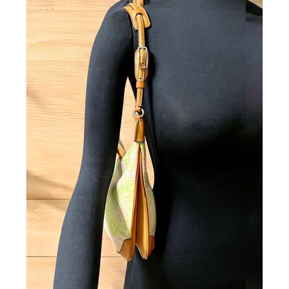 Vintage Coach 8913 Girlie Floral Twill Hobo & Matching Wristlet - Picture 11 of 15